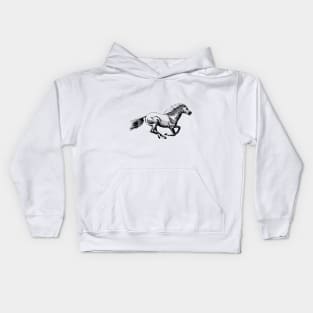 running horse Kids Hoodie